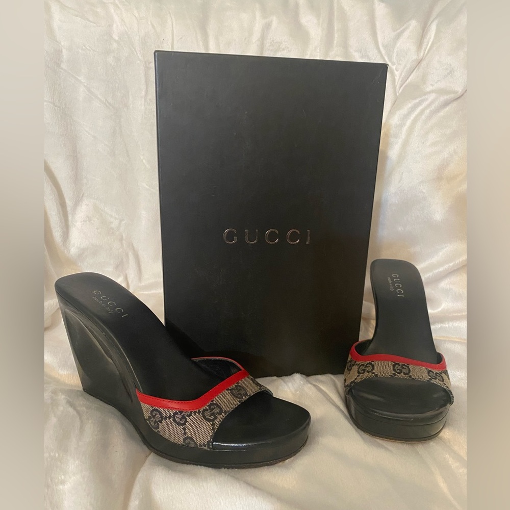 Gucci Wedge Tessuto